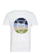 Alder Colored Owl Tee - Gots/Vegan Knowledge Cotton Apparel White