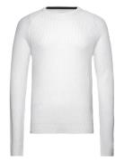 Jjpannel Knit Crew Neck Aw23 Jack & J S White