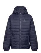 Uspa Hooded Quilted Jacket U.S. Polo Assn. Blue