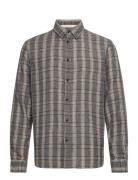 Akleif L/S Y/D Stripe Shirt Anerkjendt Grey