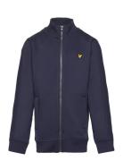 Contrast Ottoman Zip Thru Funnel Lyle & Scott Junior Navy