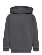 Hoodie With Back Print Tom Tailor Grey