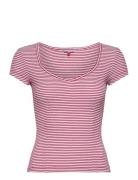 Tjw Bby Stripe Ss Top Tommy Jeans Red