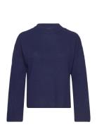 Yasfrido Ls Wide Knit Pullover S. Noos YAS Blue
