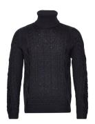 Onsrigge Reg 3 Cable Roll Neck Knit ONLY & SONS Navy