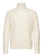 Onsrigge Reg 3 Cable Roll Neck Knit ONLY & SONS Cream
