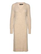 Slrakel V-Neck Dress Soaked In Luxury Beige