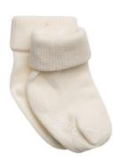 Cotton Socks - Anti-Slip Melton Cream