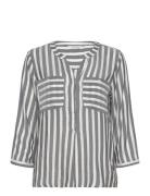 Blouse Striped Tom Tailor Navy