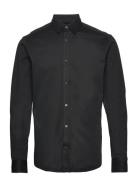 Onsemil Ls Stretch Shirt ONLY & SONS Black