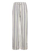 Trousers Bella Stripe Lindex White