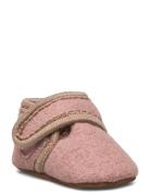 Classic Wool Slippers Melton Pink