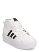 Nizza Platform Mid Shoes Adidas Originals White