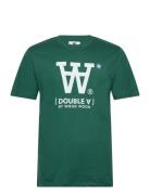 Ace Big Logo & Badge T-Shirt Gots Double A By Wood Wood Green