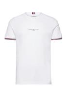 Tommy Logo Tipped Tee Tommy Hilfiger White