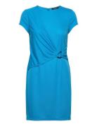 Str Matte Jersey-Dress Lauren Ralph Lauren Blue