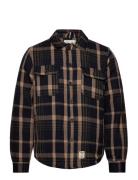 Connor Quilt Overshirt Fat Moose Brown