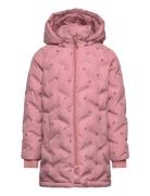 Jacket Quilted Aop Minymo Pink