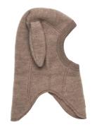 Wool Fullface W Bunny Ears Mikk-line Beige