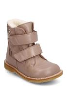 Boots - Flat - With Velcro ANGULUS Beige