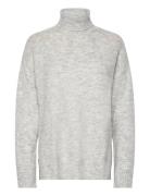 Penny Roll Neck Pullover A-View Grey