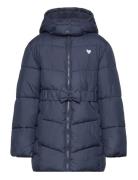 Belted Puffer Coat Tom Tailor Navy