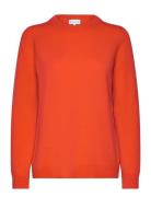 Straight O-Neck Sweater Davida Cashmere Orange