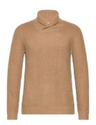 Jjstandford Knit Shawl Neck Jack & J S Beige