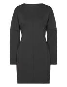 Technical Knit Ls Fitted Dress Calvin Klein Black