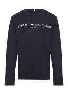 U Essential Tee L/S Tommy Hilfiger Navy