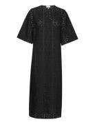 Broderie Anglaise T-Shirt Dress Ganni Black