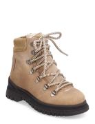 Boots - Flat - With Lace And Zip ANGULUS Beige