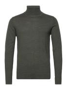 Merino Knit Roll Neck Lindbergh Green