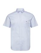 Reg Classic Poplin Ss Shirt GANT Blue