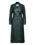 Leather Trench Coat IVY OAK Green
