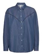 Objjoanna L/S Denim Shirt 130 Object Blue