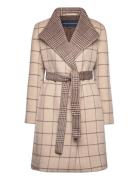 Fran Wool Ls Belted Coat French Connection Beige