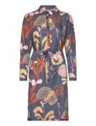 Shirt Dress, Wild Garden Papu Blue