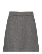 Slfhera-Ula Hw Mini Wool Skirt Selected Femme Black