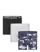 Cotton Stretch Boxer 3P Björn Borg Navy