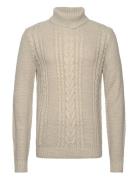 Jjcraig Knit Roll Neck Aw23 Jack & J S Cream