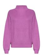 Knit Mock Neck Pullover Tom Tailor Purple