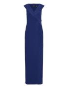 Jersey Off-The-Shoulder Gown Lauren Ralph Lauren Blue
