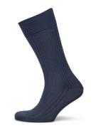 Indigo Ribbed Socks AN IVY Blue