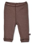 Legging, Rose Brown Drop Needle, Merino Wool Smallstuff Brown