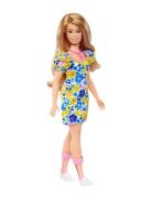 Fashionistas Doll #208, Doll With Down Syndrome Wearing Floral Dress B...