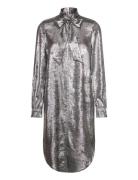 Slronya Dress Soaked In Luxury Silver