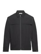 Lennon Zip Shirt Wood Wood Black