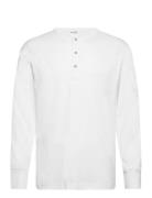 Slhphillip Ls Henley Noos Selected Homme White