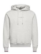 Tommy Logo Tipped Hoody Tommy Hilfiger Grey